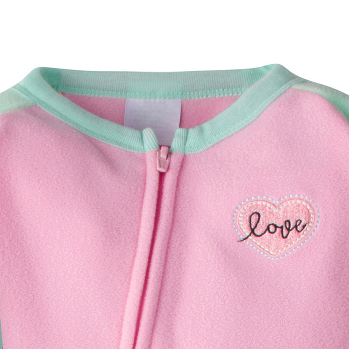 2-Pack Toddler Girls Love Blanket Sleepers, view 2