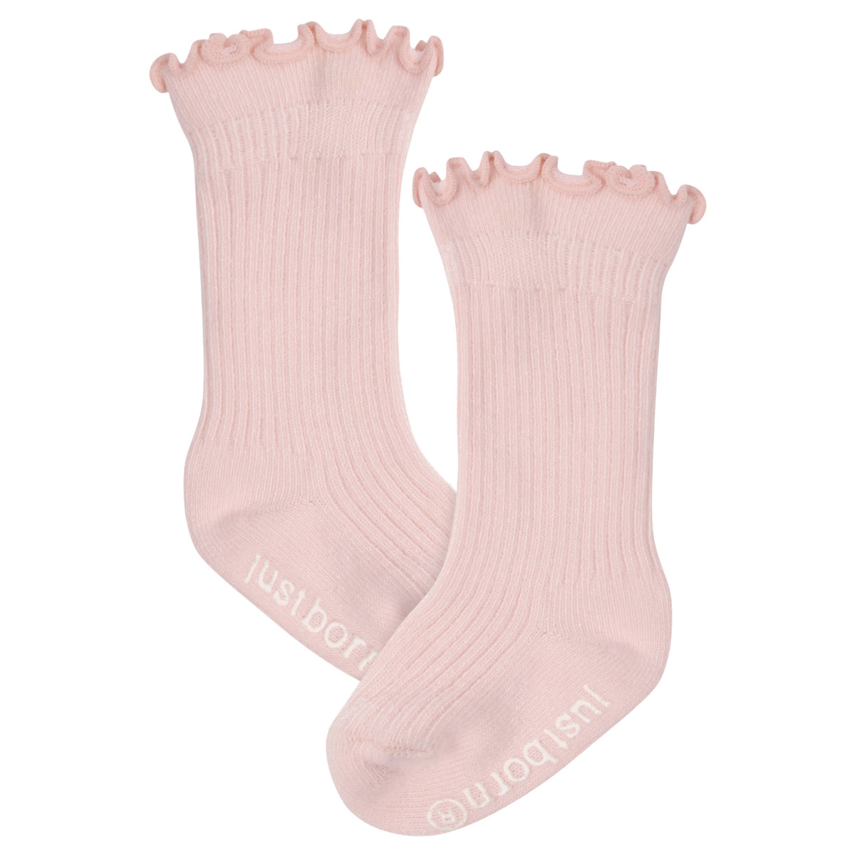 6-Pack Baby Girls Dusty Pink Socks, view 2