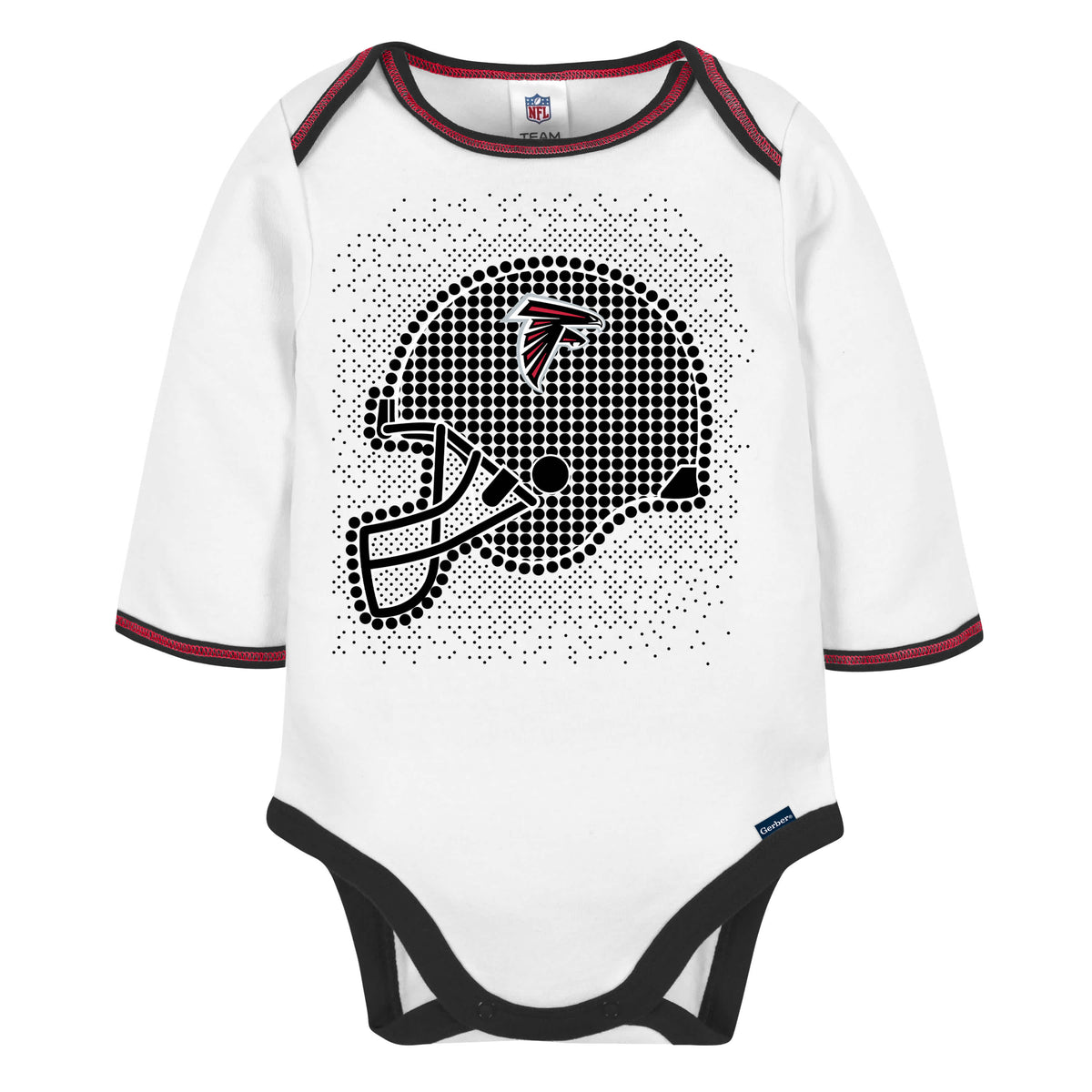 3-Piece Baby Boys Falcons Bodysuit, Footed Pant, & Cap Set, view 2