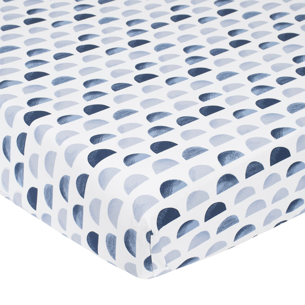 Baby Boys Blue Semicircle Ombre Printed Sheet