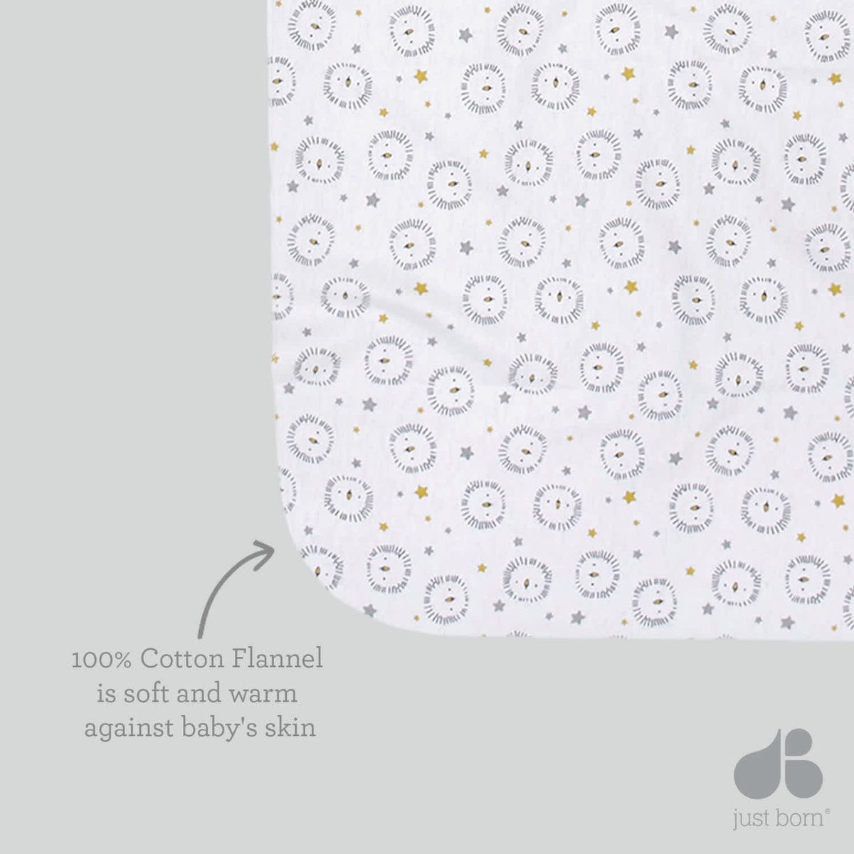 4-Pack Baby Giraffe Flannel Receiving Blankets, view 5