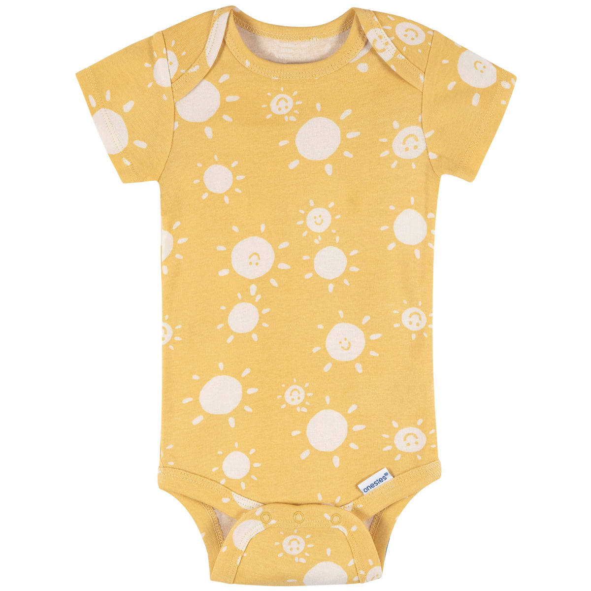 8-Pack Baby Neutral Hello Naptime Short Sleeve Onesies Bodysuits, view 4