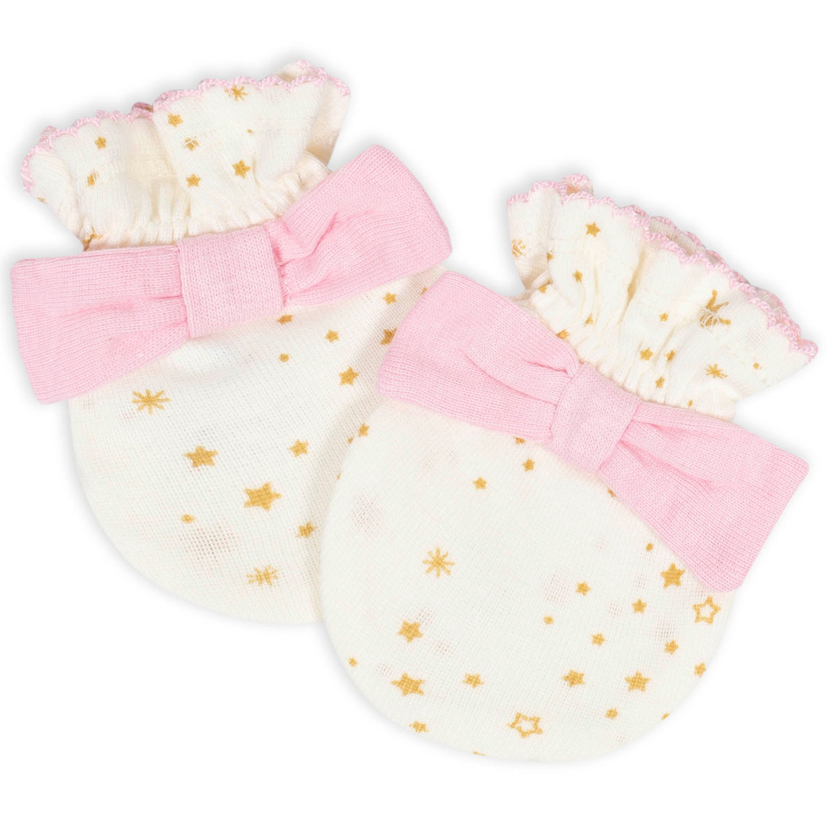 2-Pack Baby Girls Princess No Scratch Mittens, view 2