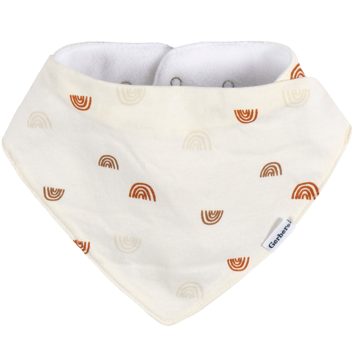 10-Pack Baby Neutral Multi Rust Bandana Bib, view 6