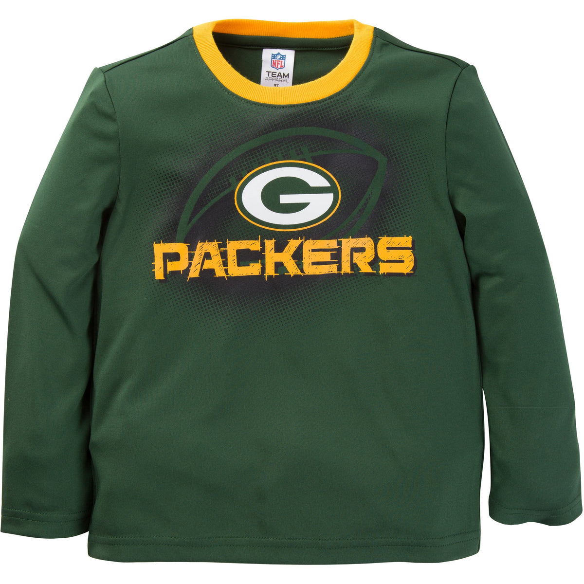 Toddler Boys Packers Long Sleeve Performance Tee