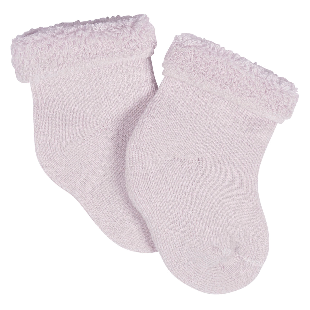 12-Pack Baby Girls Lavender Garden Terry Wiggle Proof Socks, view 11