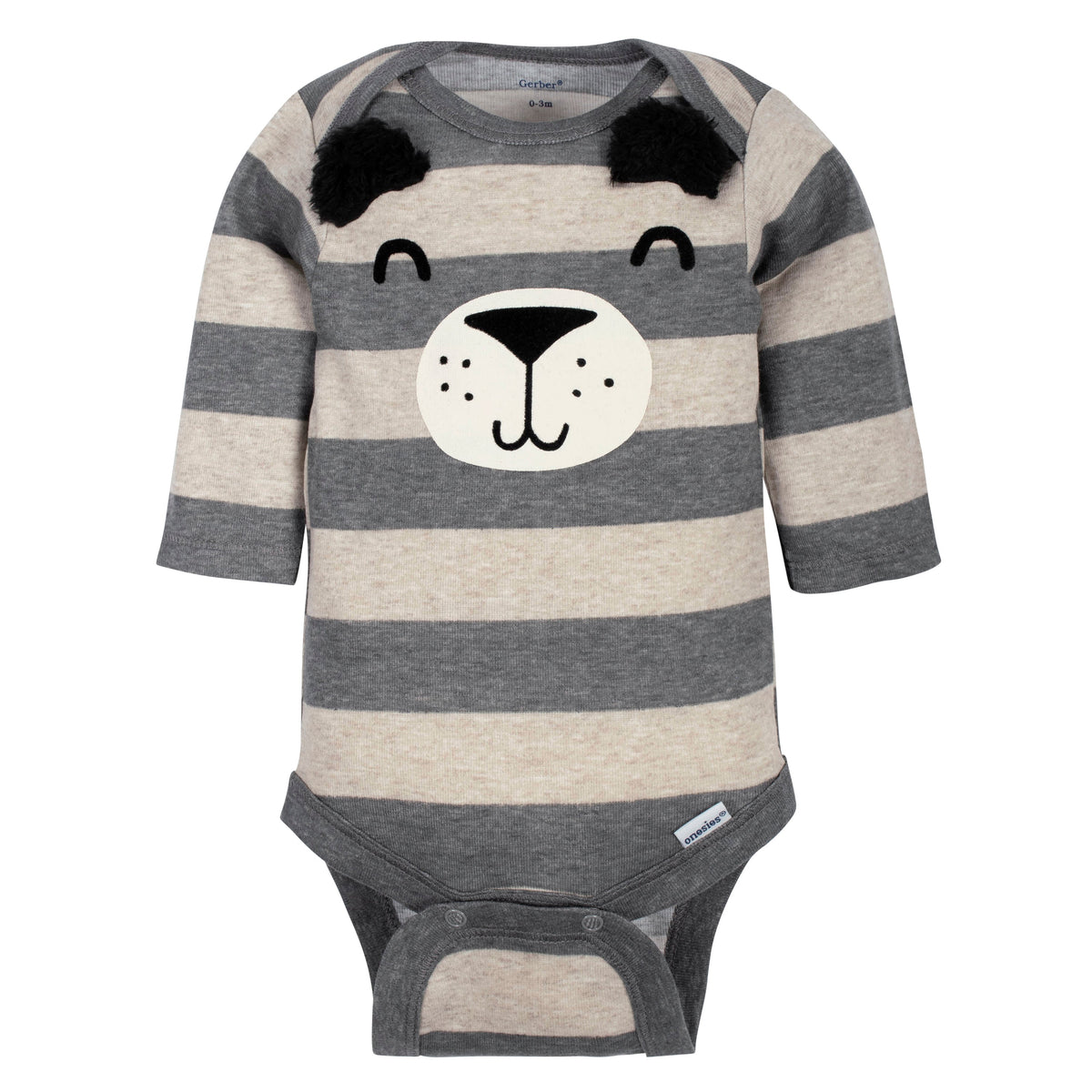 5-Pack Baby Boys Bear Long Sleeve Onesies Bodysuits, view 2