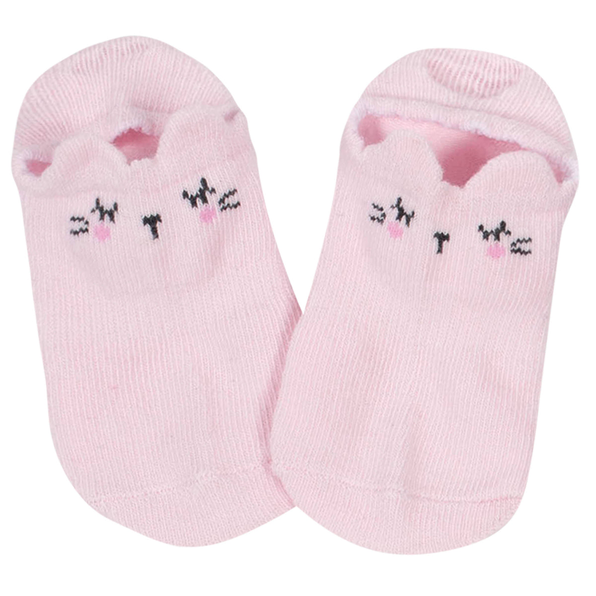 8-Pack Toddler Girls Bunny Jersey Socks, view 2