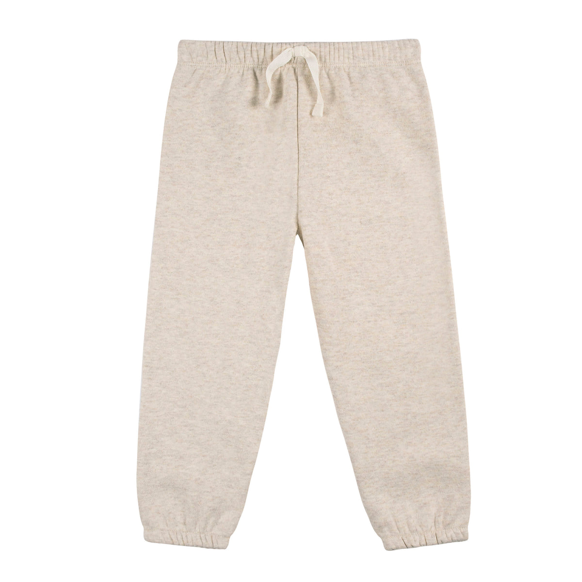 2-Piece Baby & Toddler Neutral Oatmeal Heather Fleece Set, view 4
