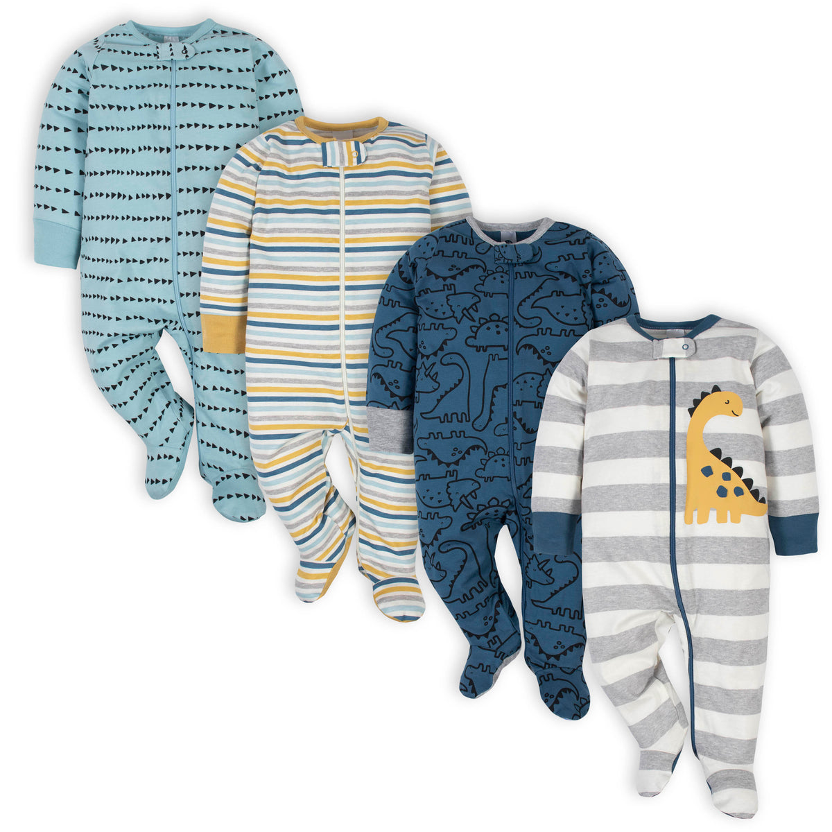 4-Pack Baby Boys Dinosaur Sleep 'n Plays