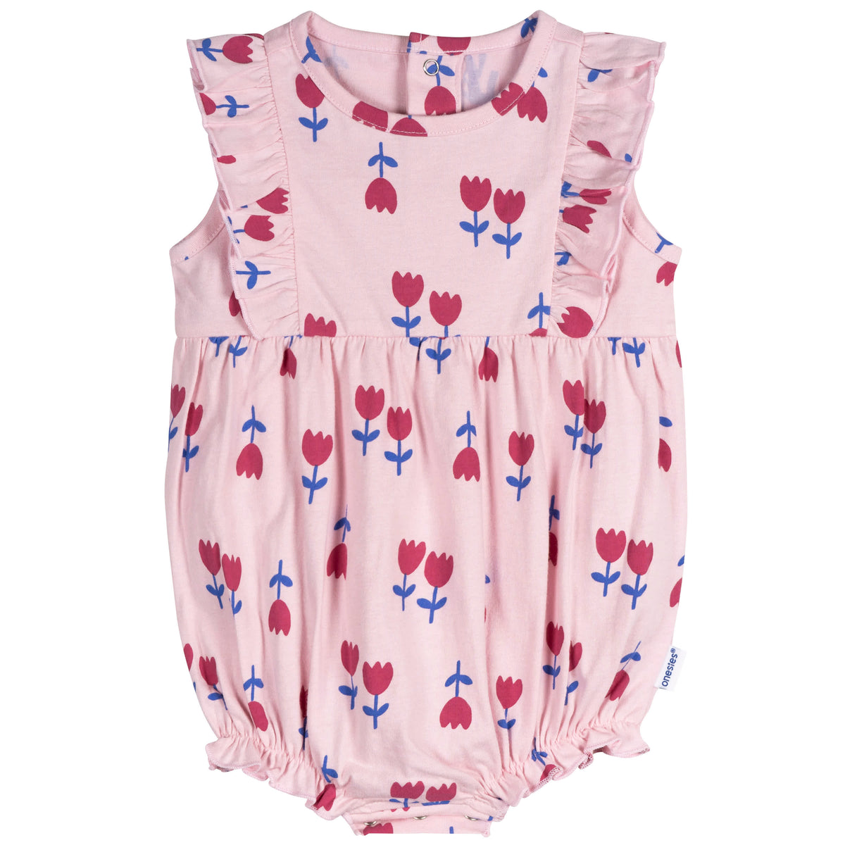3-Pack Baby Girls Strawberries Rompers, view 2