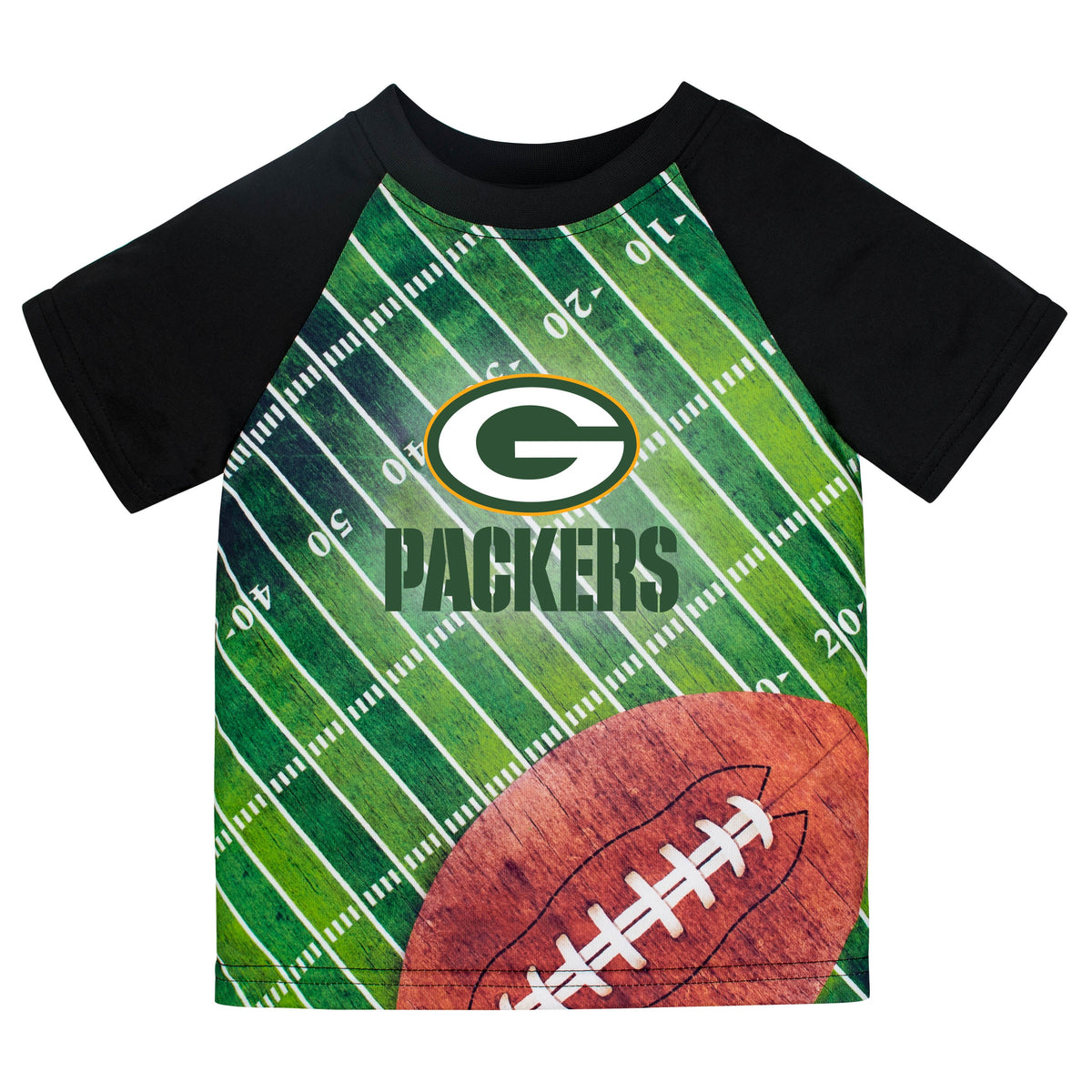 Green Bay Packers Toddler Boys Short Sleeve Tee Shirt