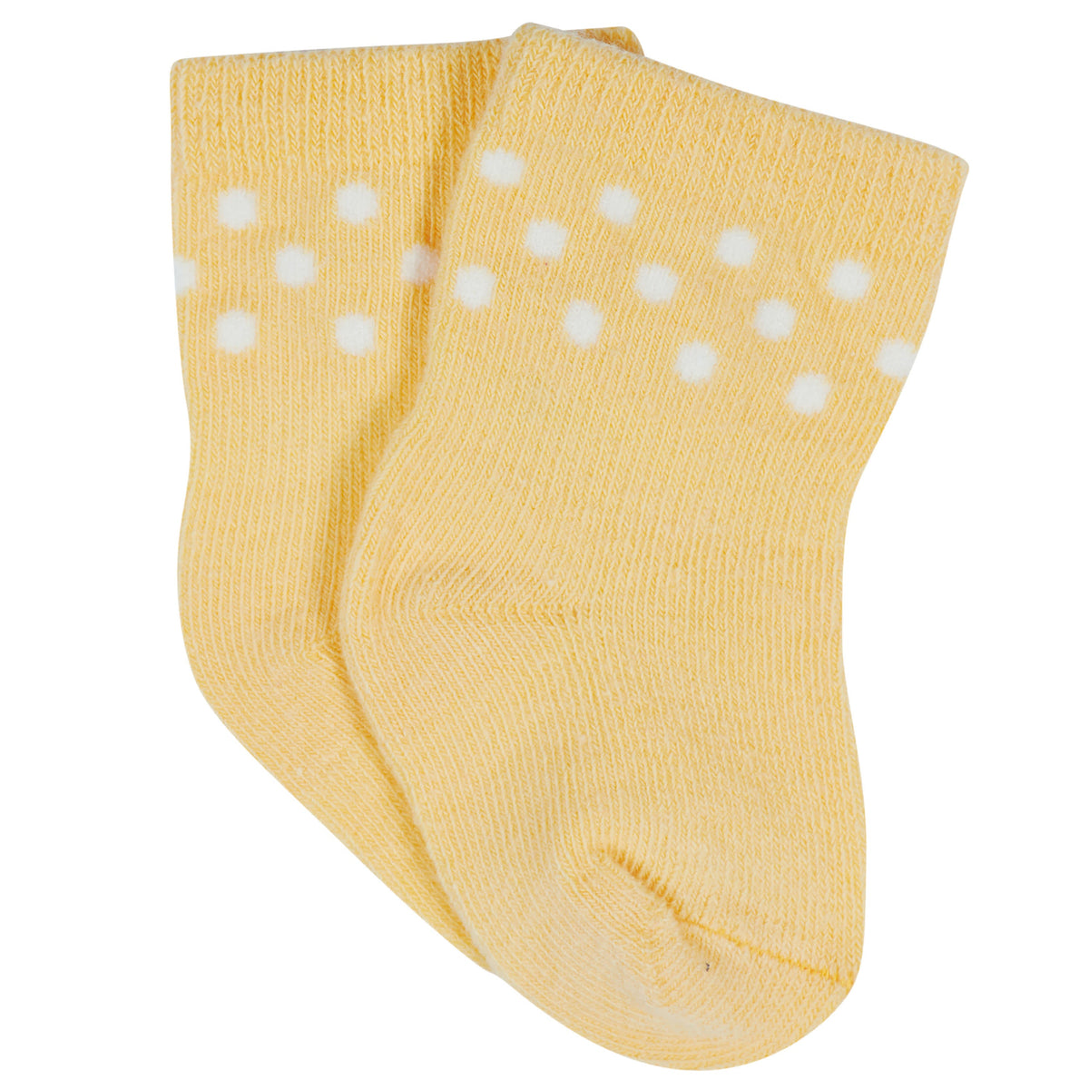 12-Pack Baby & Toddler Girls Floral Fox Jersey Crew Wiggle Proof Socks, view 4