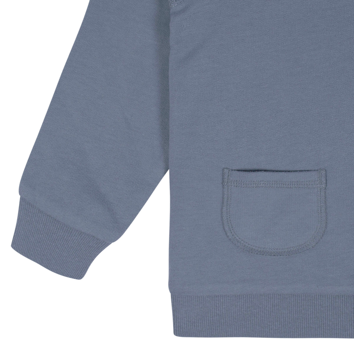 2-Piece Infant & Toddler Boys Dusty Blue French Terry Pullover & Jogger Set, view 3