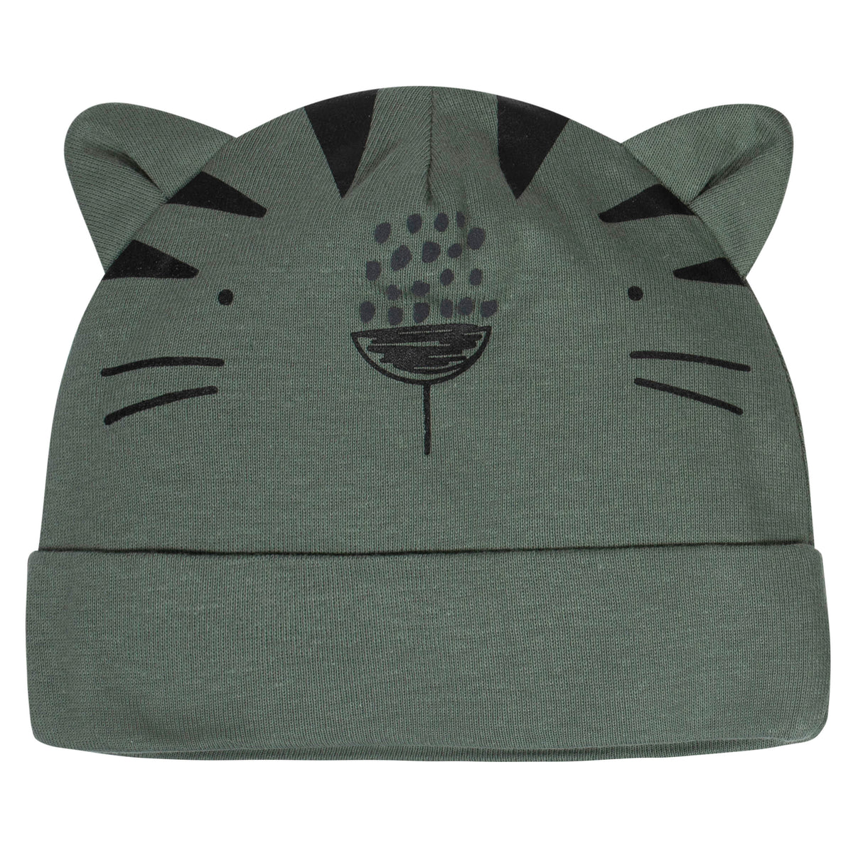 2-Pack Baby Boys Tiger Caps, view 2