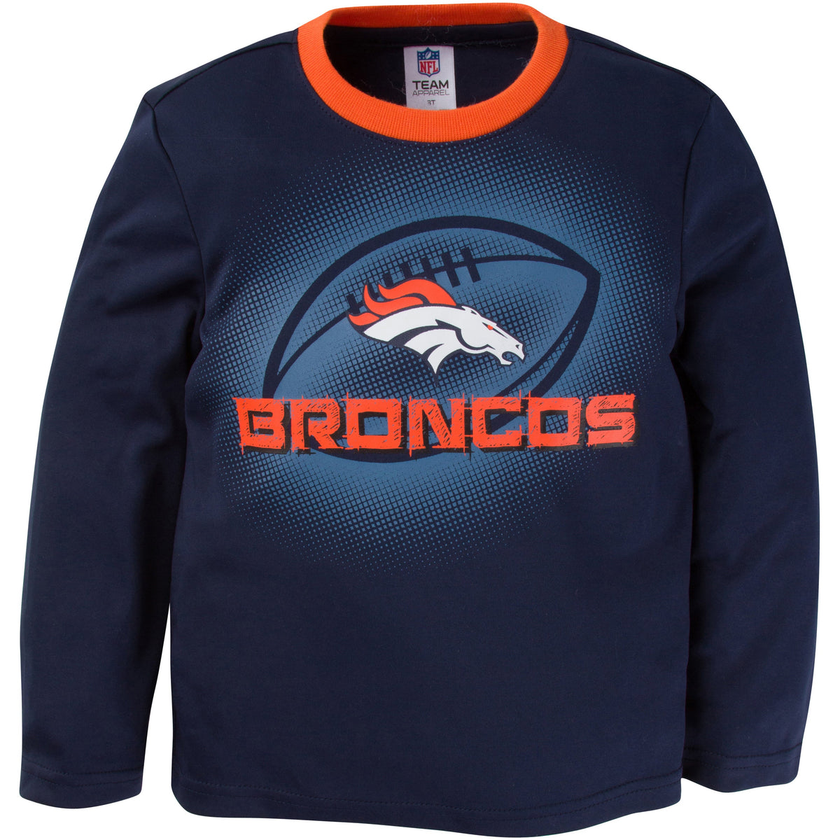 Toddler Boys Broncos Long Sleeve Performance Tee