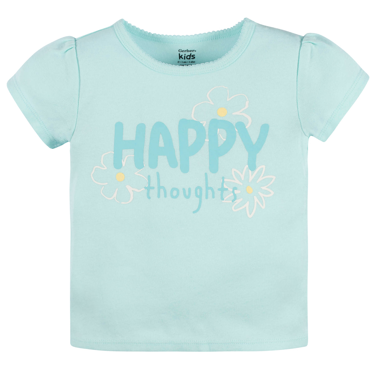 4-Piece Infant & Toddler Girls Bee Petals Tees, Skorts & Pants Set, view 4