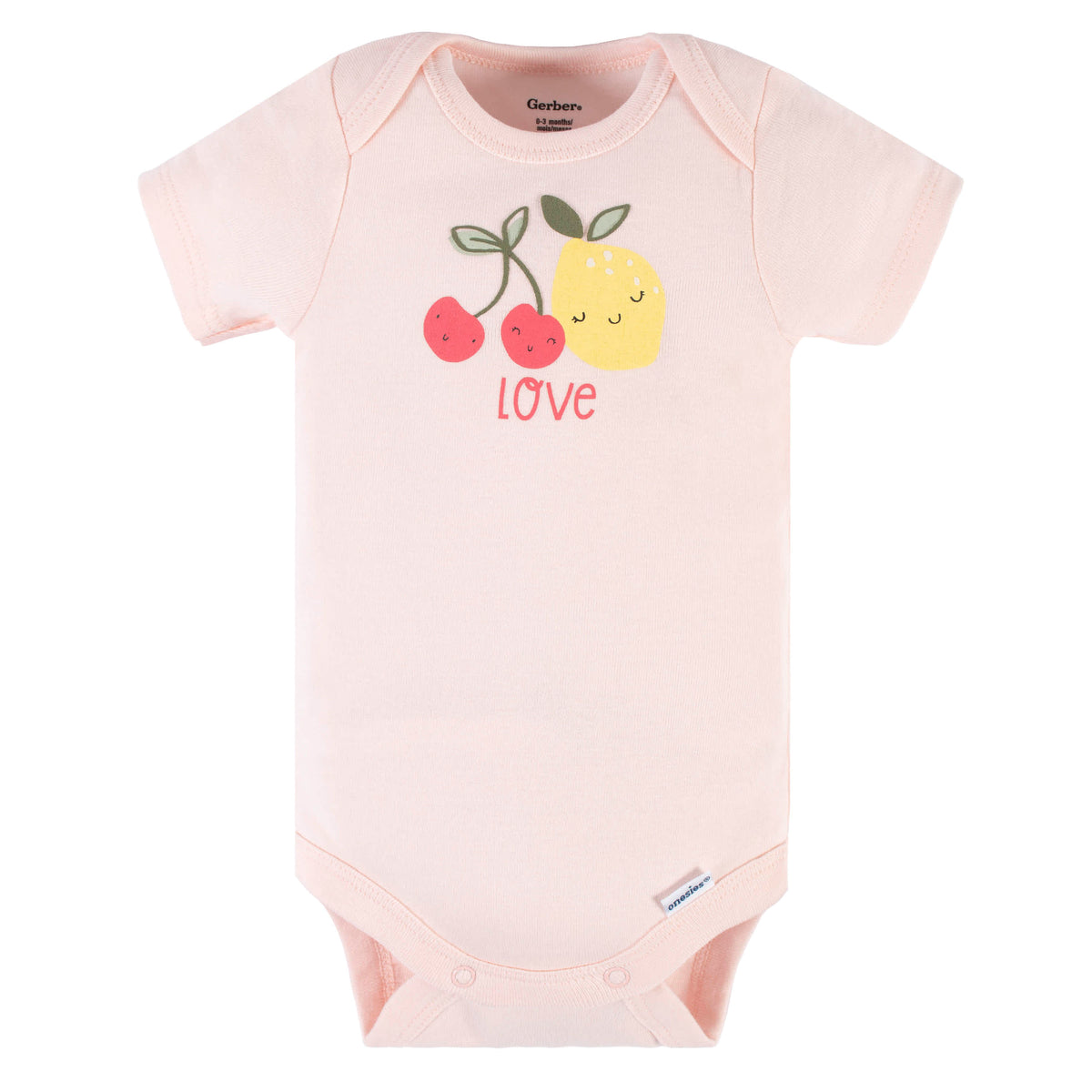 3-Piece Baby Girls Cherry Kisses Short Sleeve Onesies Bodysuits & Pants Set, view 4