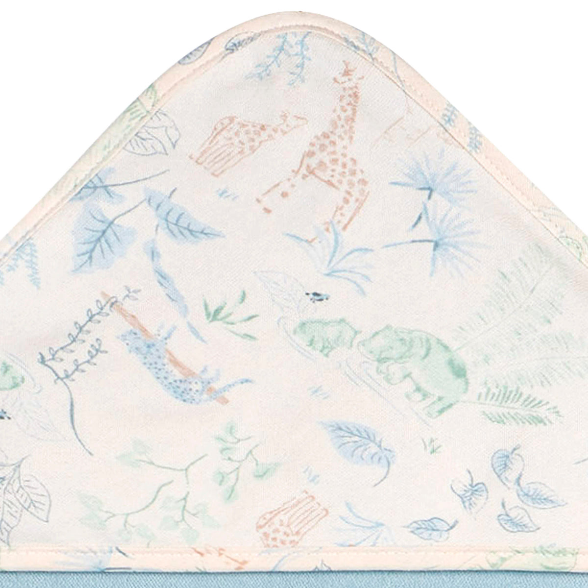 3-Piece Baby Boys Blue Hooded Towel, view 7