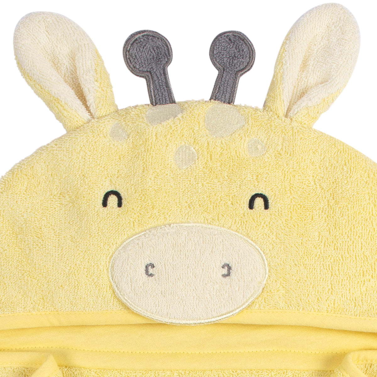4-Piece Baby Neutral Yellow Giraffe Towel & Washcloths, view 6