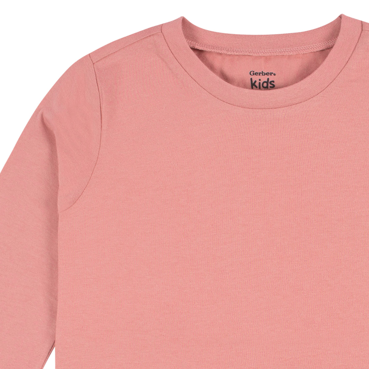 5-Pack Baby & Toddler Mauve Pink Premium Long Sleeve T-Shirts, view 3