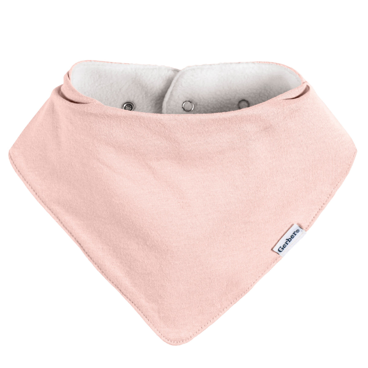 10-Pack Baby Girls Multi Pink Bandana Bib, view 3