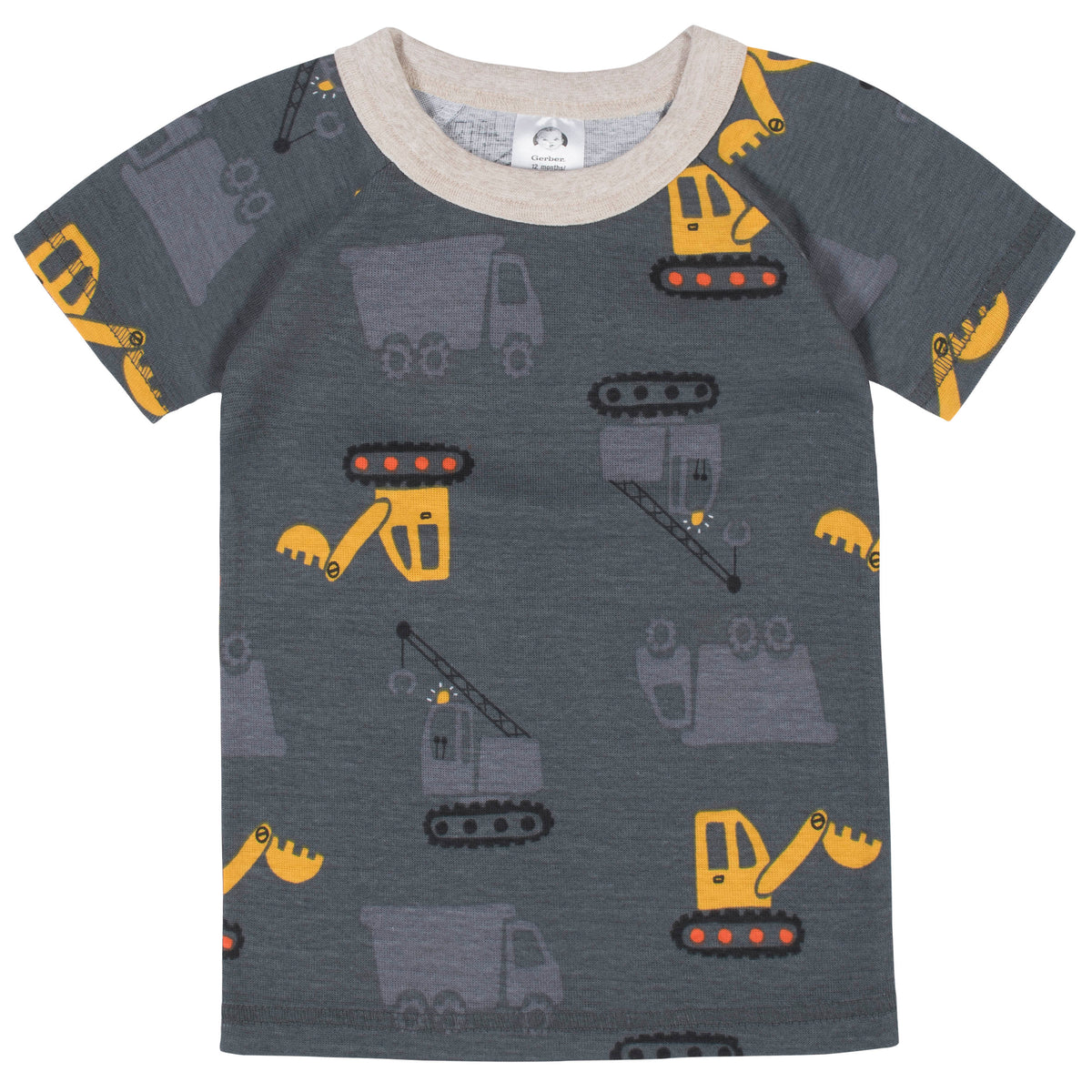 4-Piece Boys Dump Truck Snug Fit Cotton Pajamas, view 2