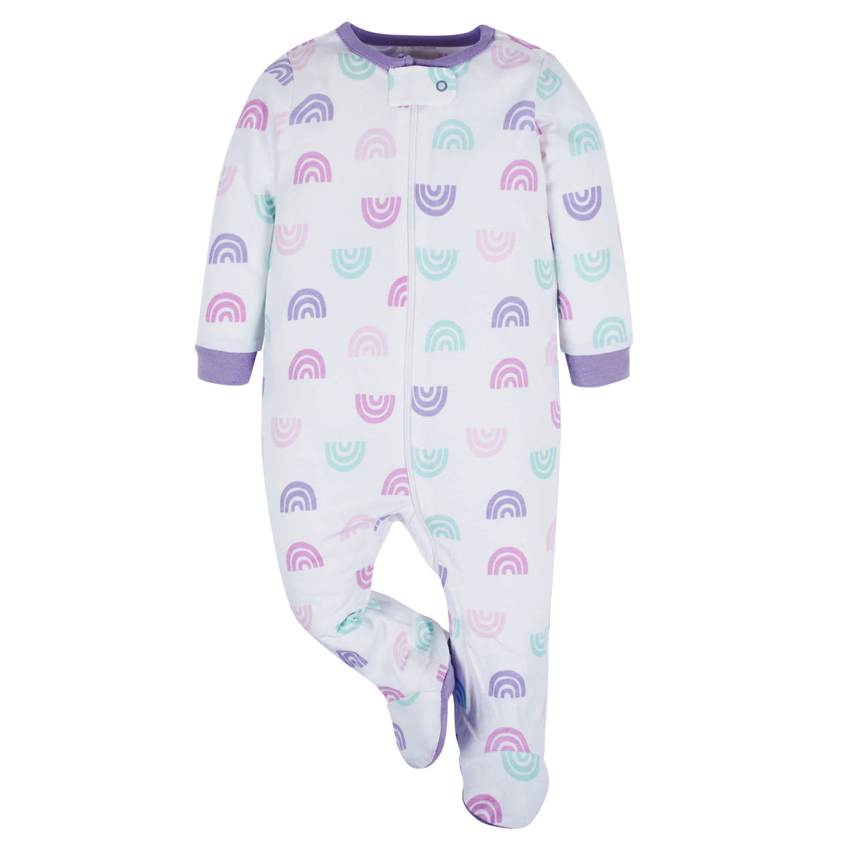 4-Pack Baby Girls Rainbow Floral Sleep 'N Plays, view 6