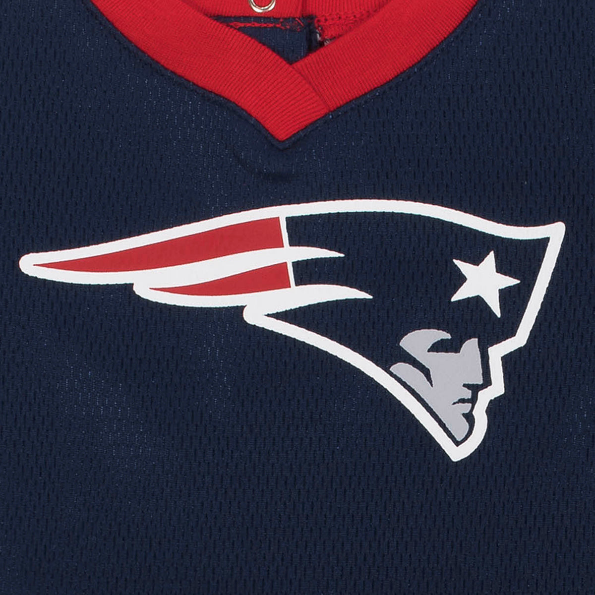 2-Piece New England Patriots Dress and Diaper Cover Set, view 2