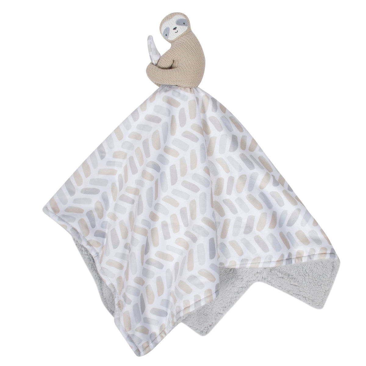 Just Born Neutral Sloth Extra-Large Security Blanket, view 2