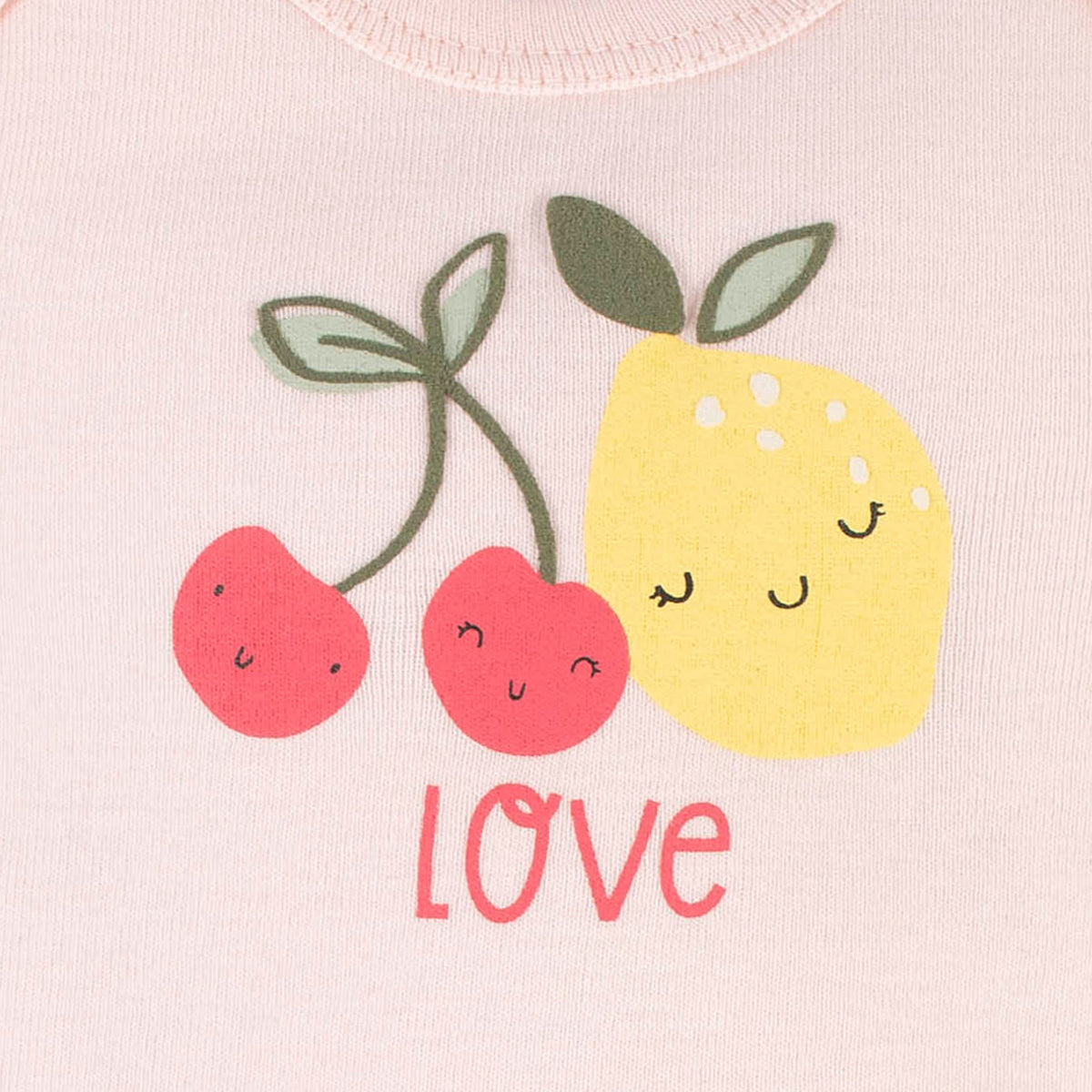 3-Piece Baby Girls Cherry Kisses Short Sleeve Onesies Bodysuits & Pants Set, view 7