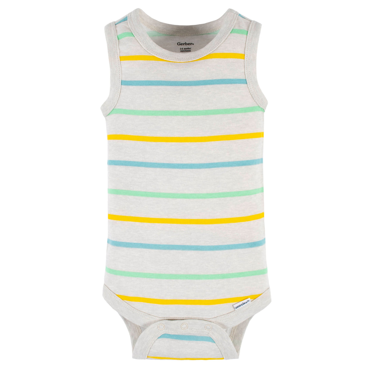 4-Pack Baby Boys Later Gator Tank Onesies Bodysuits, view 3