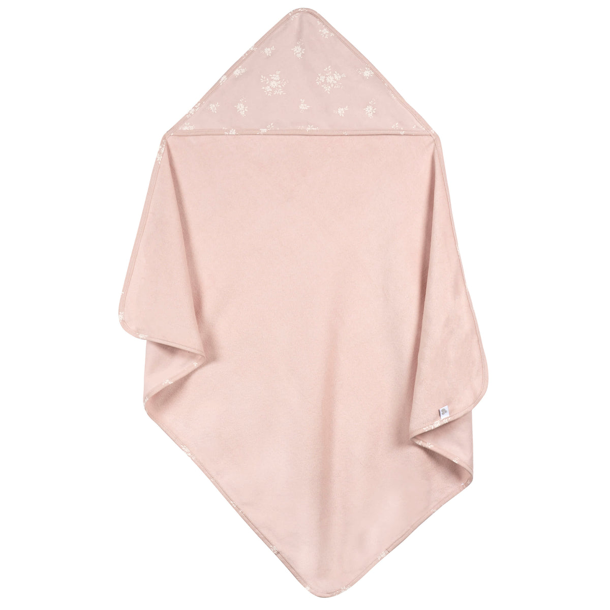 3-Piece Baby Girls Pink Hooded Towel, view 4
