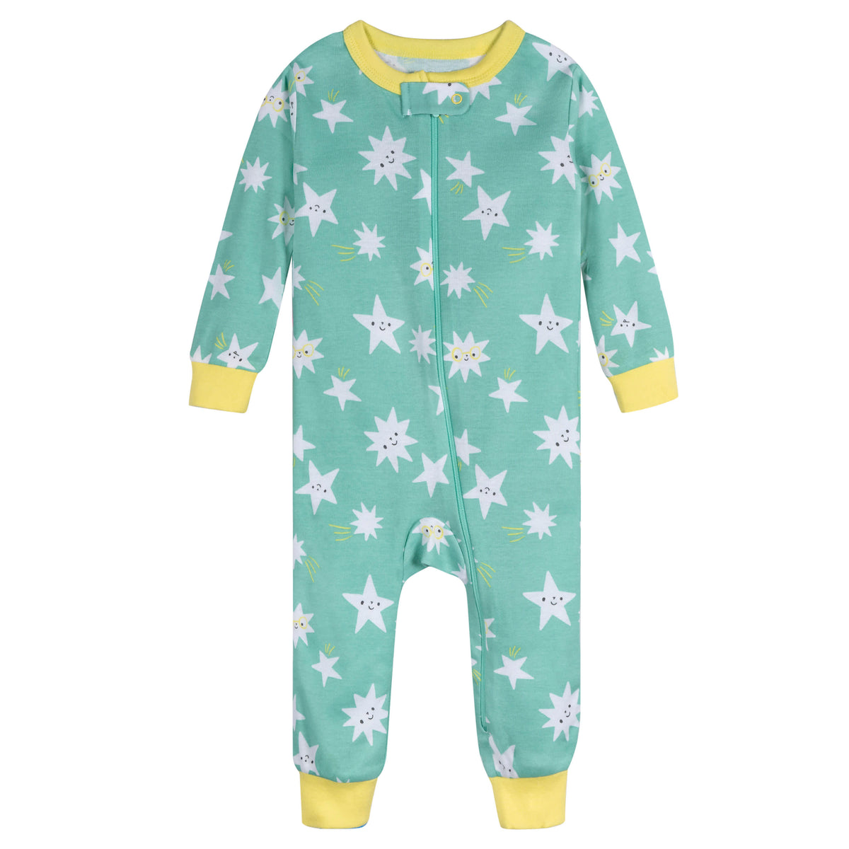 3-Pack Baby Neutral Goodnight Footless Pajamas, view 6
