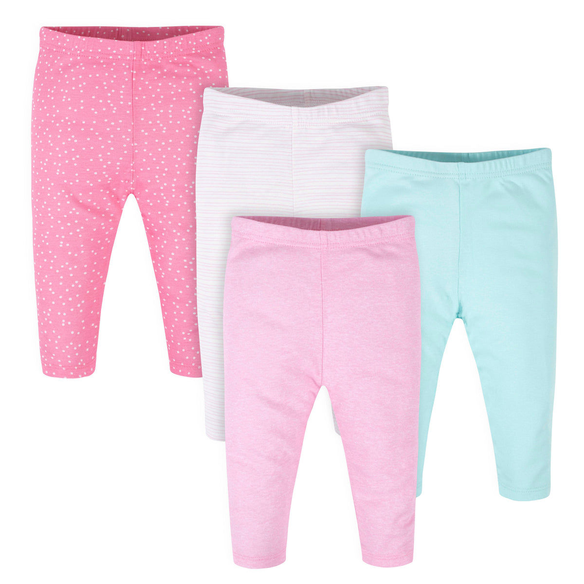 4-Pack Baby Girls Pink Stripes Pants