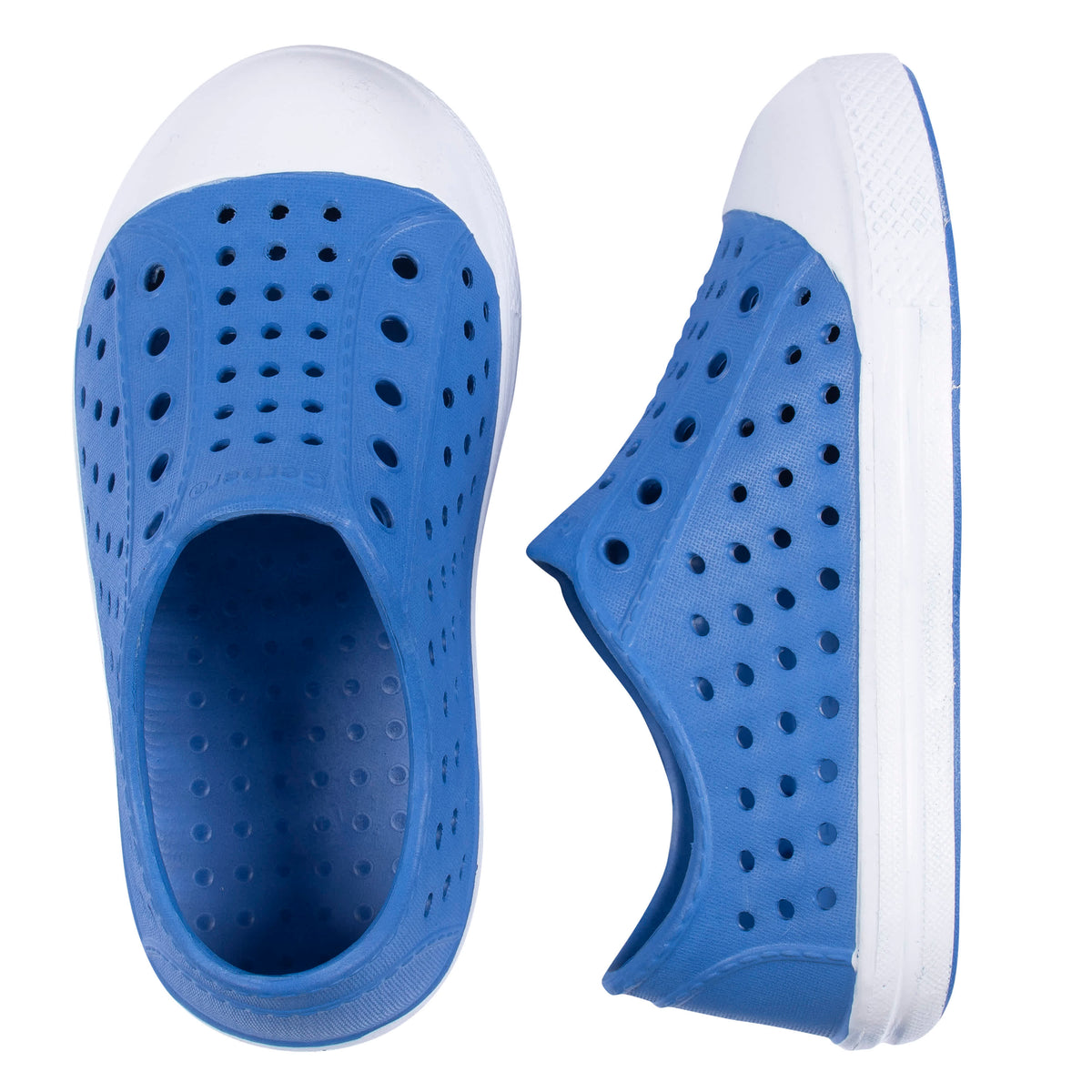 Infant & Toddler Boys Blue EVA Slip-On Shoe, view 2