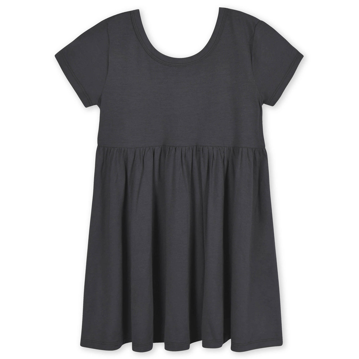 Infant & Toddler Girls Shadow Buttery Soft Viscose Made from Eucalyptus Twirl Dress, view 2