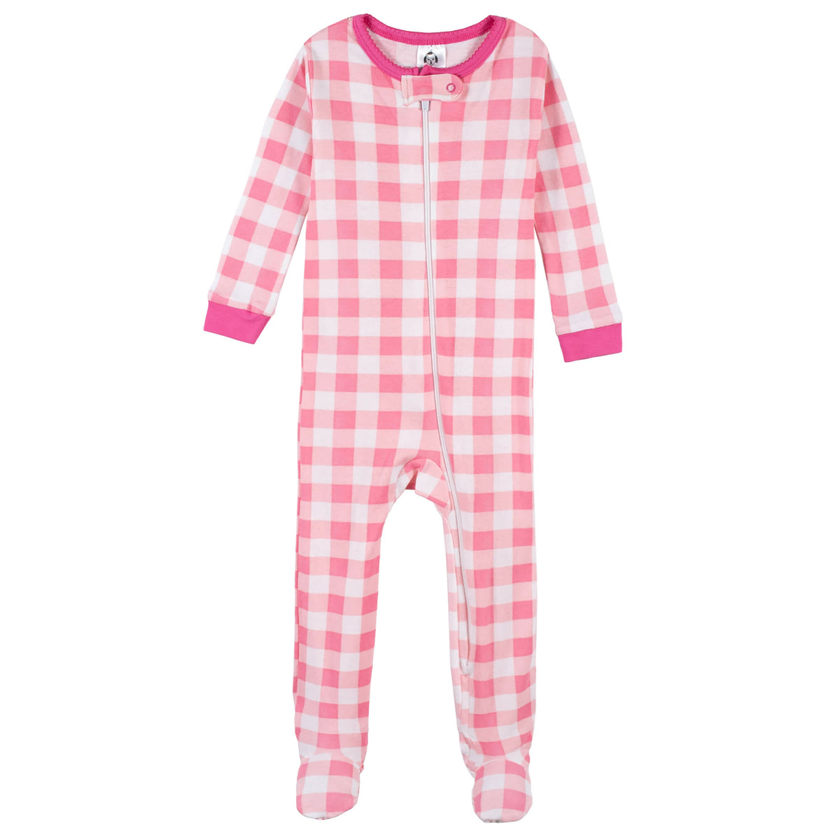 2-Pack Baby & Toddler Girls Summer Blossom Snug Fit Footed Cotton Pajamas, view 2