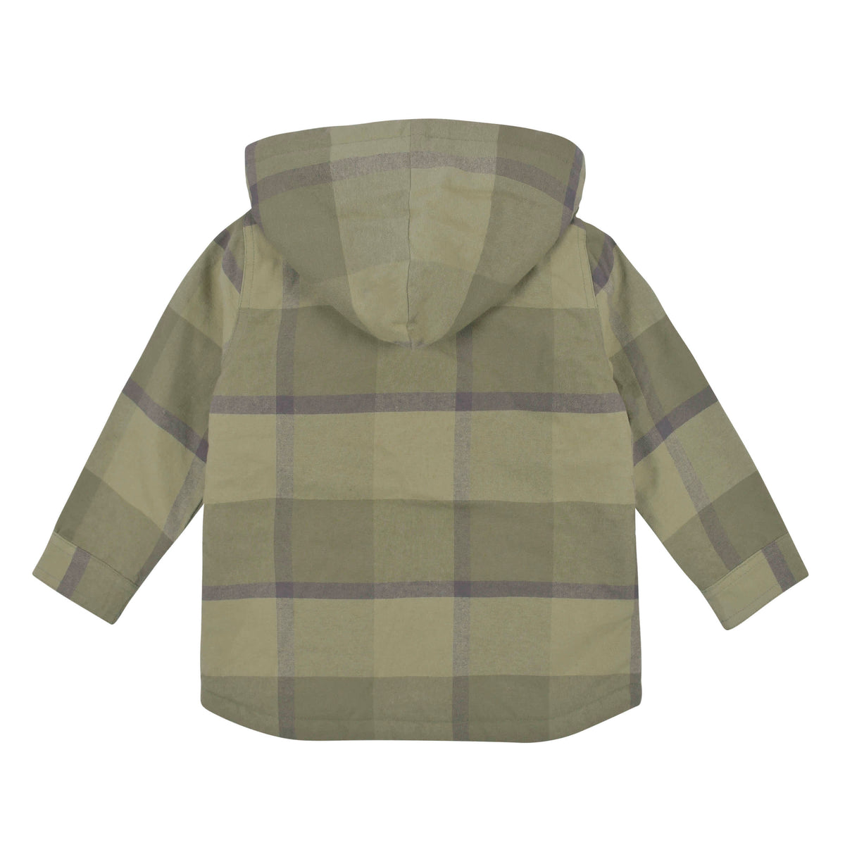 2-Piece Infant & Toddler Boys Sage Green Plaid Flannel Jacket & Jogger Set, view 5