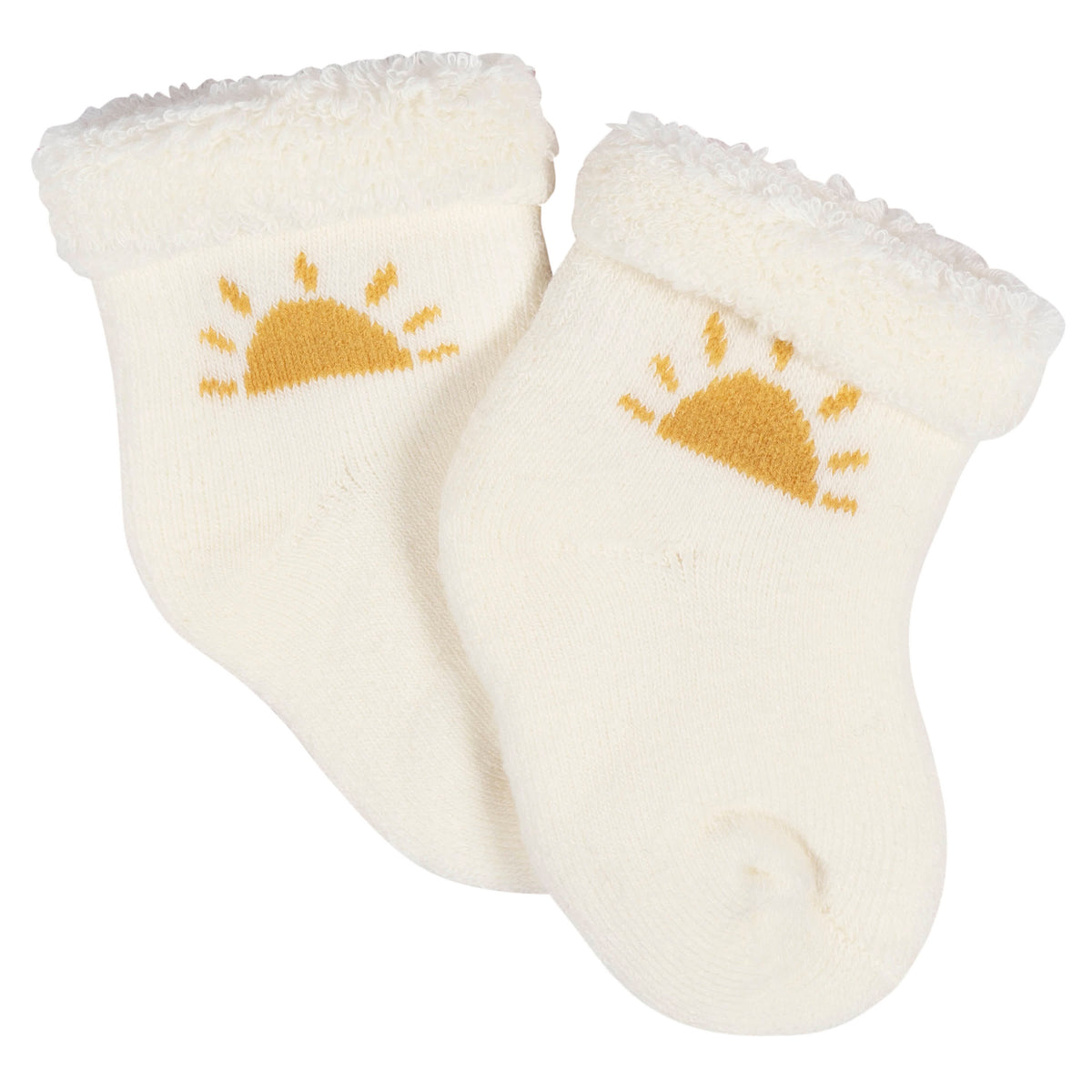 12-Pack Baby Neutral Southwest Terry Wiggle Proof Socks, view 5