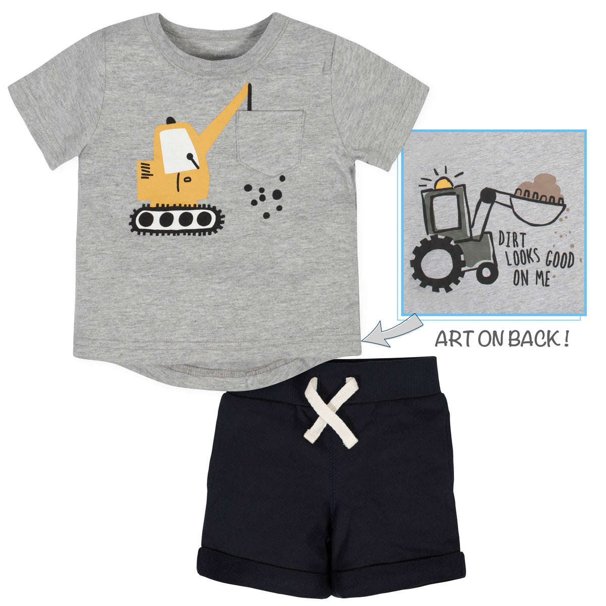 2-Piece Boys Crane Shorts Set