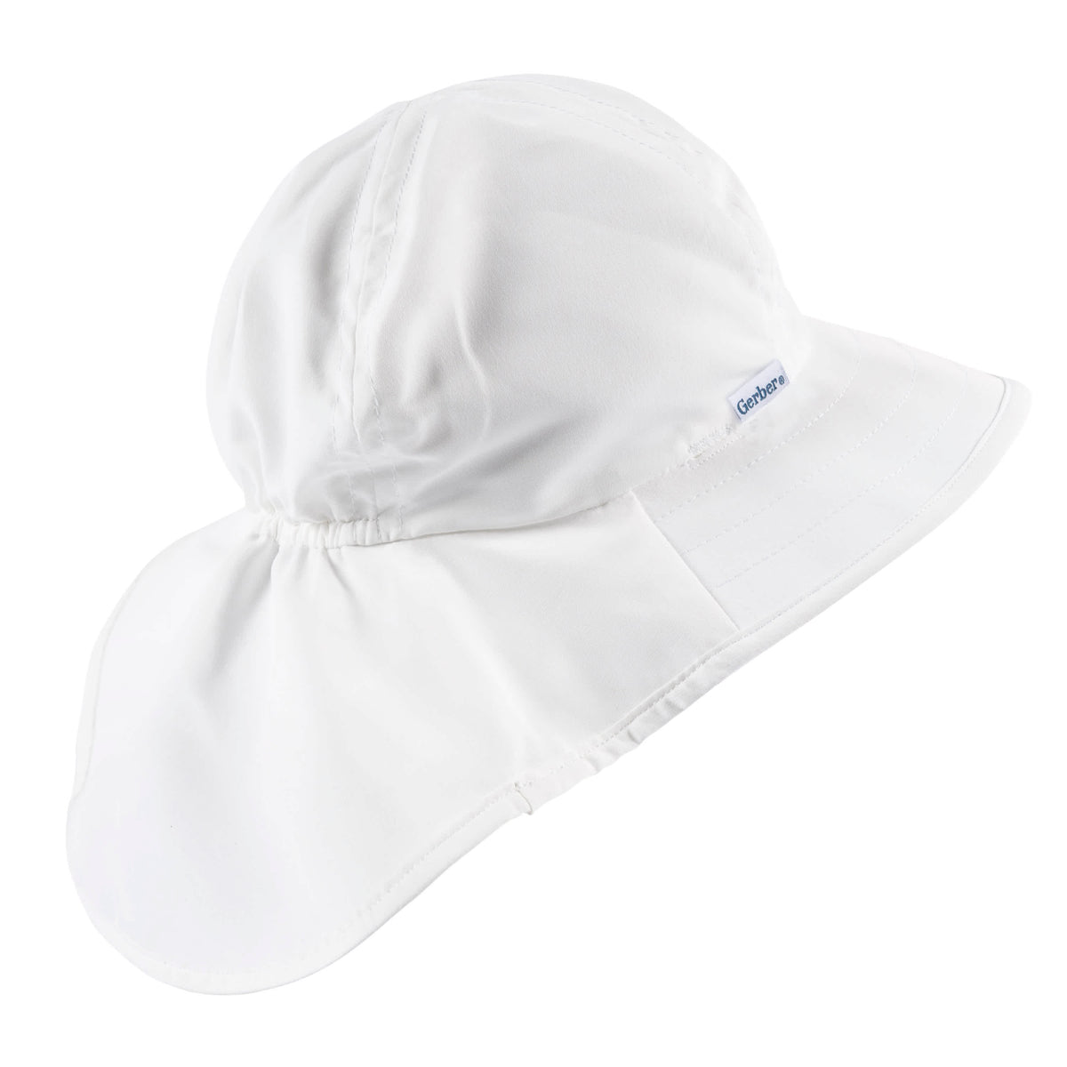 Baby Neutral White Swim Hat, view 2