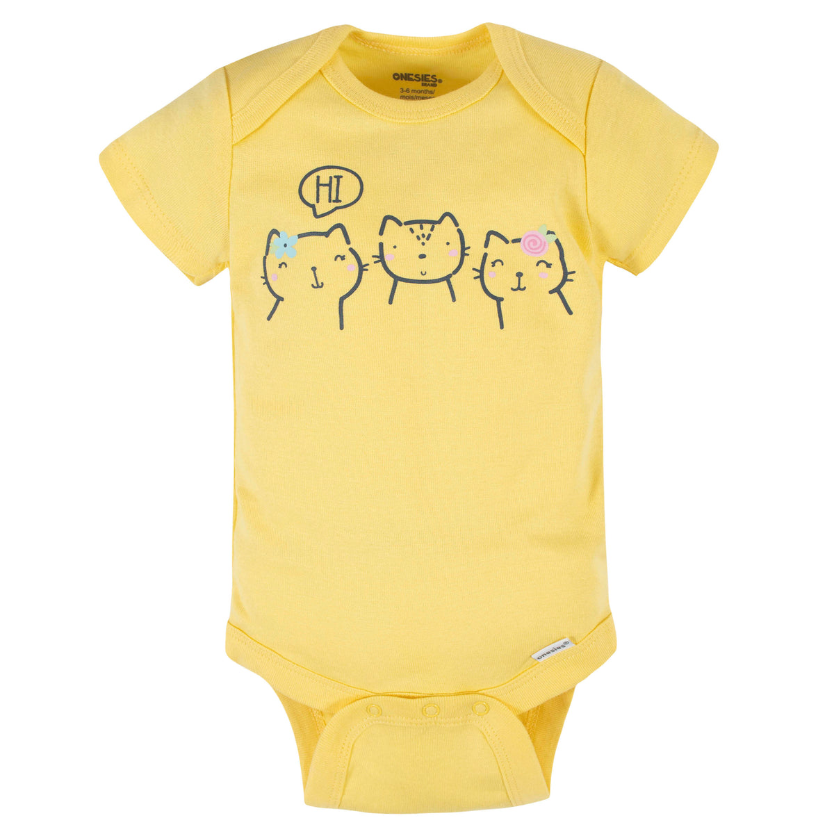 6-Piece Baby Girls Cat Onesies Bodysuits & Sleep 'N Plays Set, view 2
