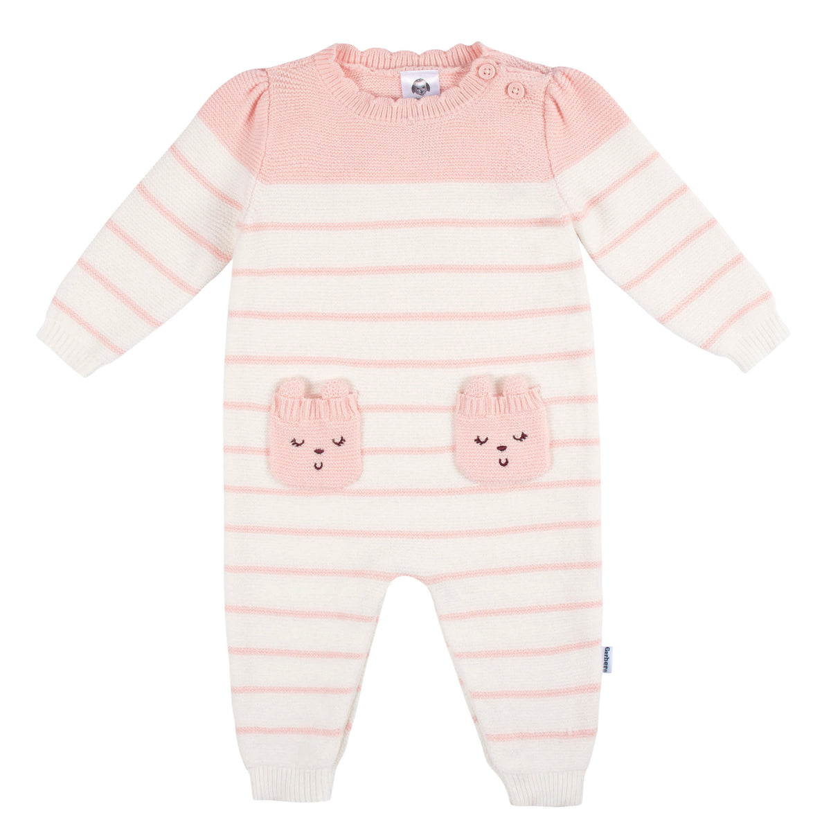 Baby Girls Bear Romper