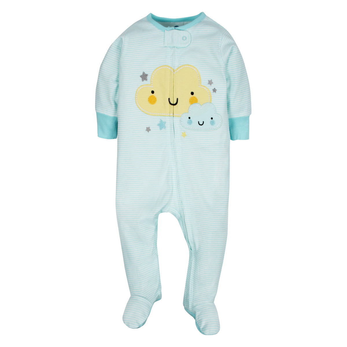 2-Pack Baby Neutral Clouds Zip Front Sleep 'n Plays, view 2