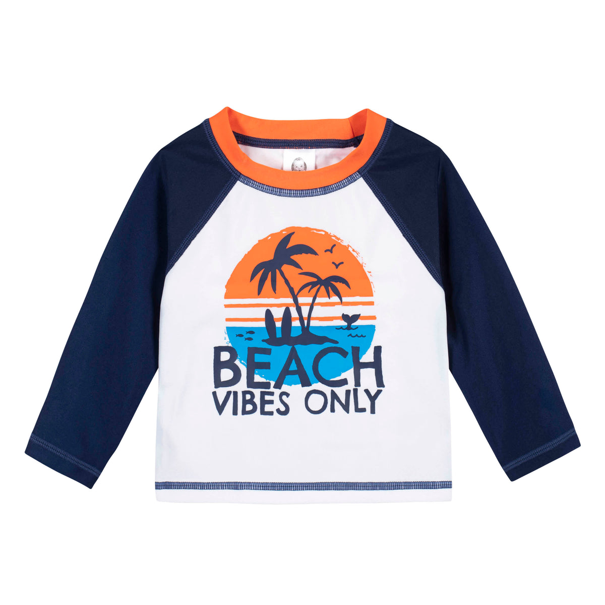 2-Piece Baby & Toddler Boys Beach Vibes Rash Guard & Swim Trunks Set, view 4