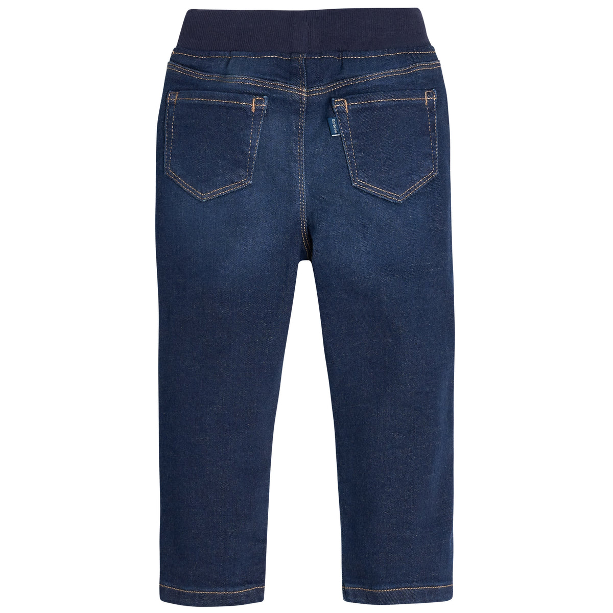 Toddler Neutral Dark Blue Skinny Jeans, view 3