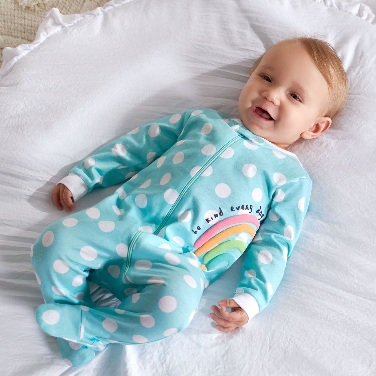 2-Pack Baby Girls Dots Of Rainbows Sleep 'N Plays, view 2