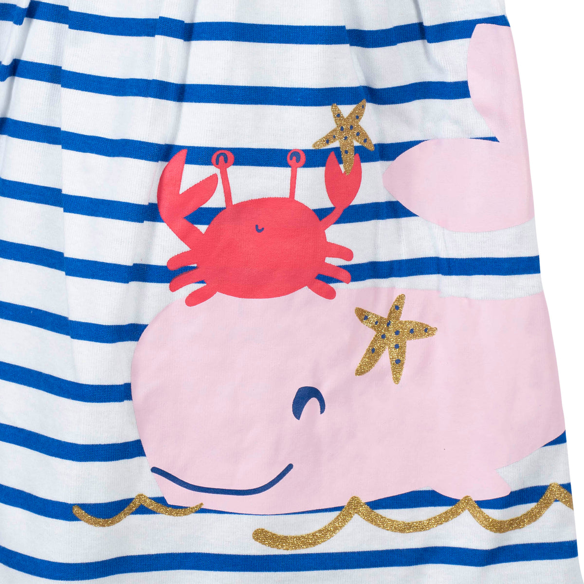 3-Piece Girls Whale Dress Set, view 3