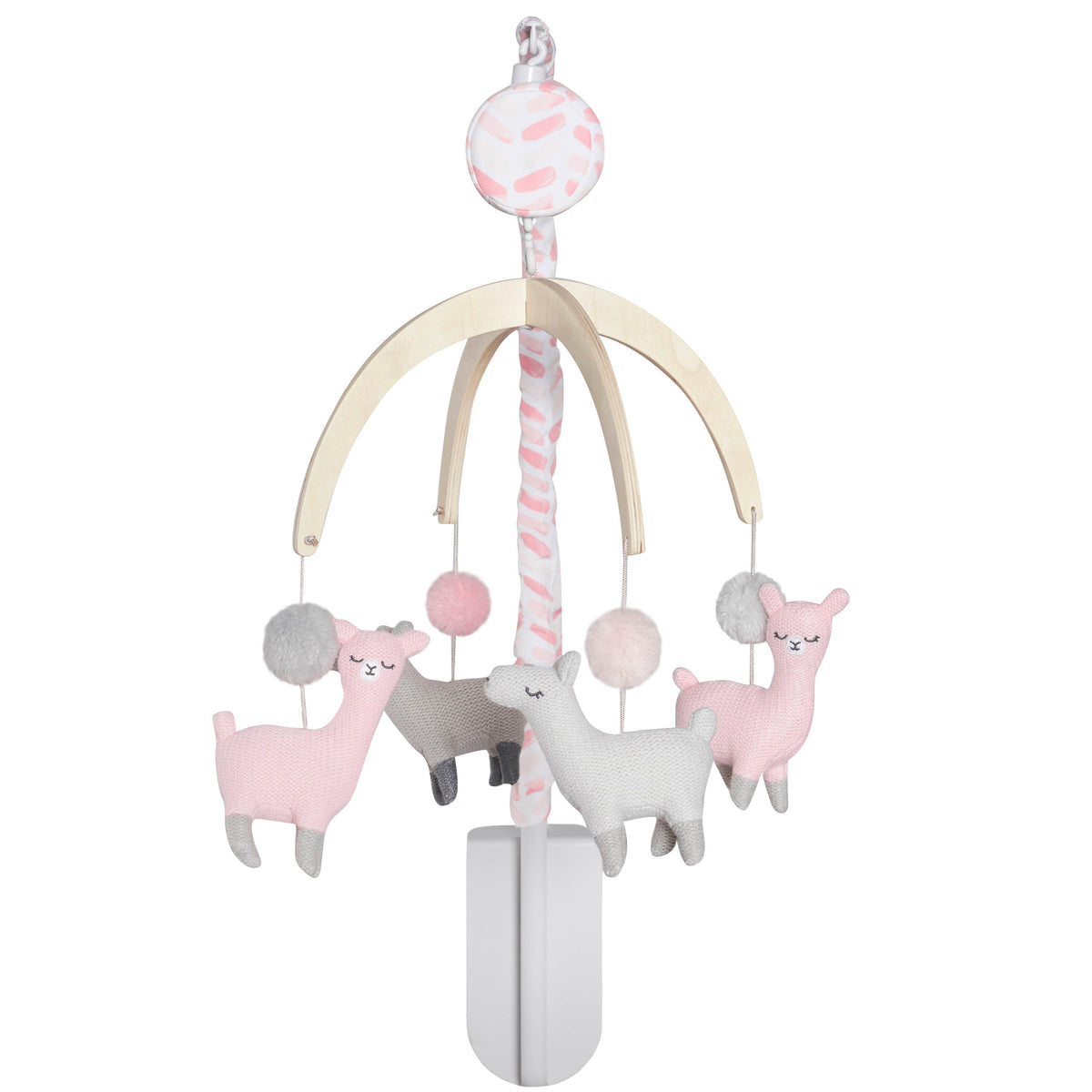Baby Girls Pink Llama Ombre Mobile